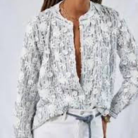 Anthropologie Pilcro XL The Whitney Trapeze Buttondown Top - Picture 5 of 14